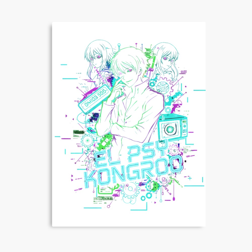 Steins;Gate Cyberpunk Glitch Poster