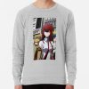 ssrcolightweight sweatshirtmensheather greyfrontsquare productx1000 bgf8f8f8 16 - Steins;Gate Merch