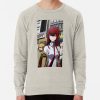 ssrcolightweight sweatshirtmensoatmeal heatherfrontsquare productx1000 bgf8f8f8 16 - Steins;Gate Merch