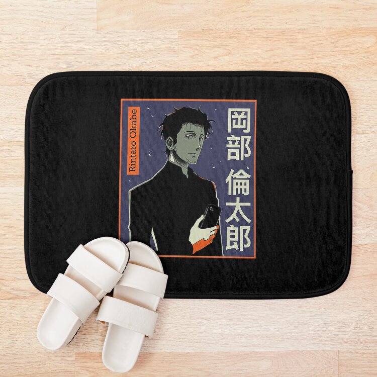 Steins;Gate Monochrome Graphic Bath Mat - Image 3