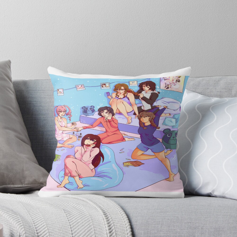 Steins;Gate Sleepover Throw Pillow