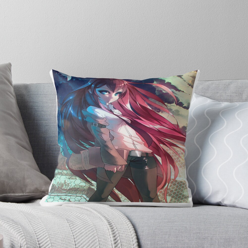 Steins;Gate Graphic Throw Pillow